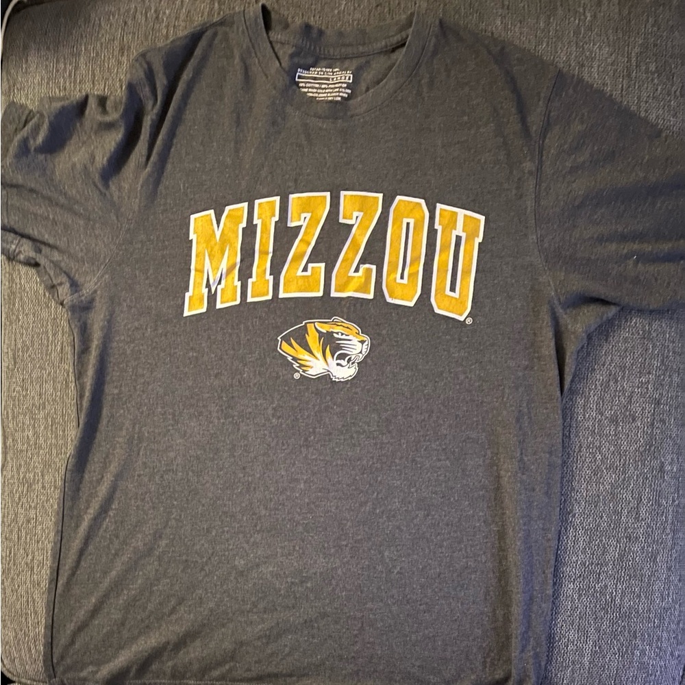 Vintage Colosseum University of Missouri MIZZOU T-Shirt – Gray, Men’s Large